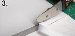 нож за прецизно изрязване на подложката на самозалепващо фолио
